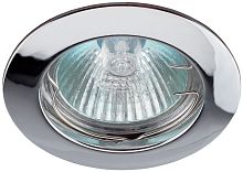 Светильник встраиваемый литой Эра KL1 CH MR16 12V 50W Хром картинка 